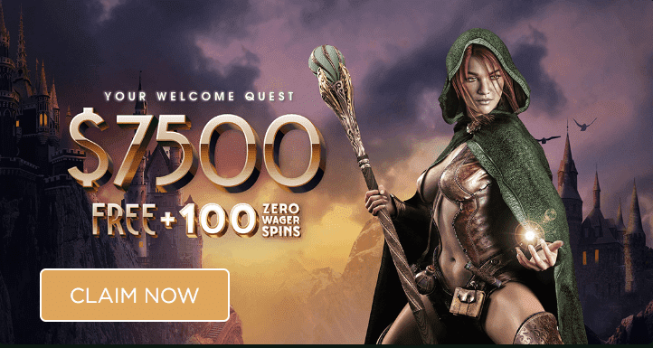 Bonus Up to AU$7,500 and 100 free spins